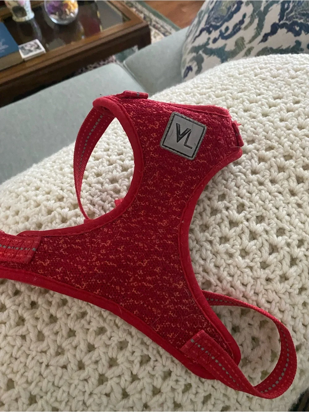 Vibrant Life Adjustable Red Comfort Bralette Harness Size Medium